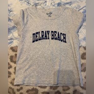 Brandy Melville Light Gray T-Shirt